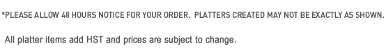 party platter - order